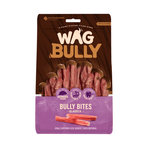 WAG Bully Bites 200g - Woonona Petfood & Produce