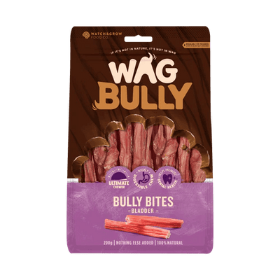 WAG Bully Bites 200g - Woonona Petfood & Produce