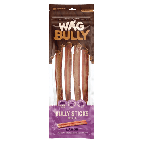 WAG Bully Stick 4 Pack - Woonona Petfood & Produce