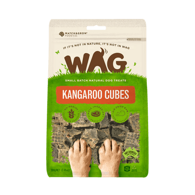 WAG Kangaroo Cubes 200g - Woonona Petfood & Produce