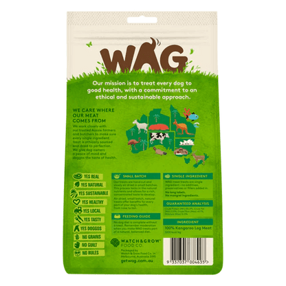 WAG Kangaroo Cubes 200g - Woonona Petfood & Produce