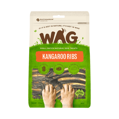 WAG Kangaroo Ribs 200g - Woonona Petfood & Produce