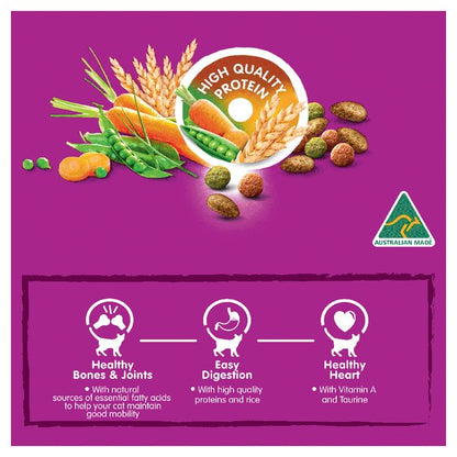 Whiskas Dry Cat Food 7+ Tuna and Sardine 800g - Woonona Petfood & Produce