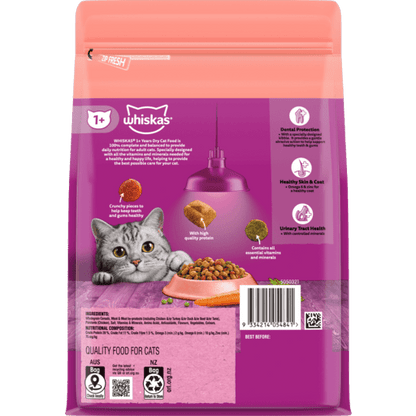 Whiskas Dry Cat Food Adult Sardine & Prawn 800g - Woonona Petfoods