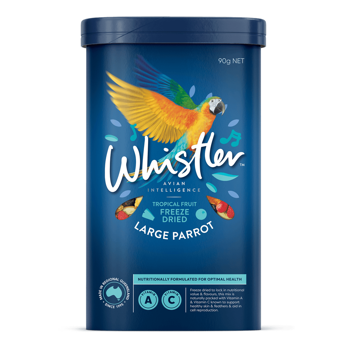 Whistler Freezed Dried Parrot Treat 90g - Woonona Petfoods