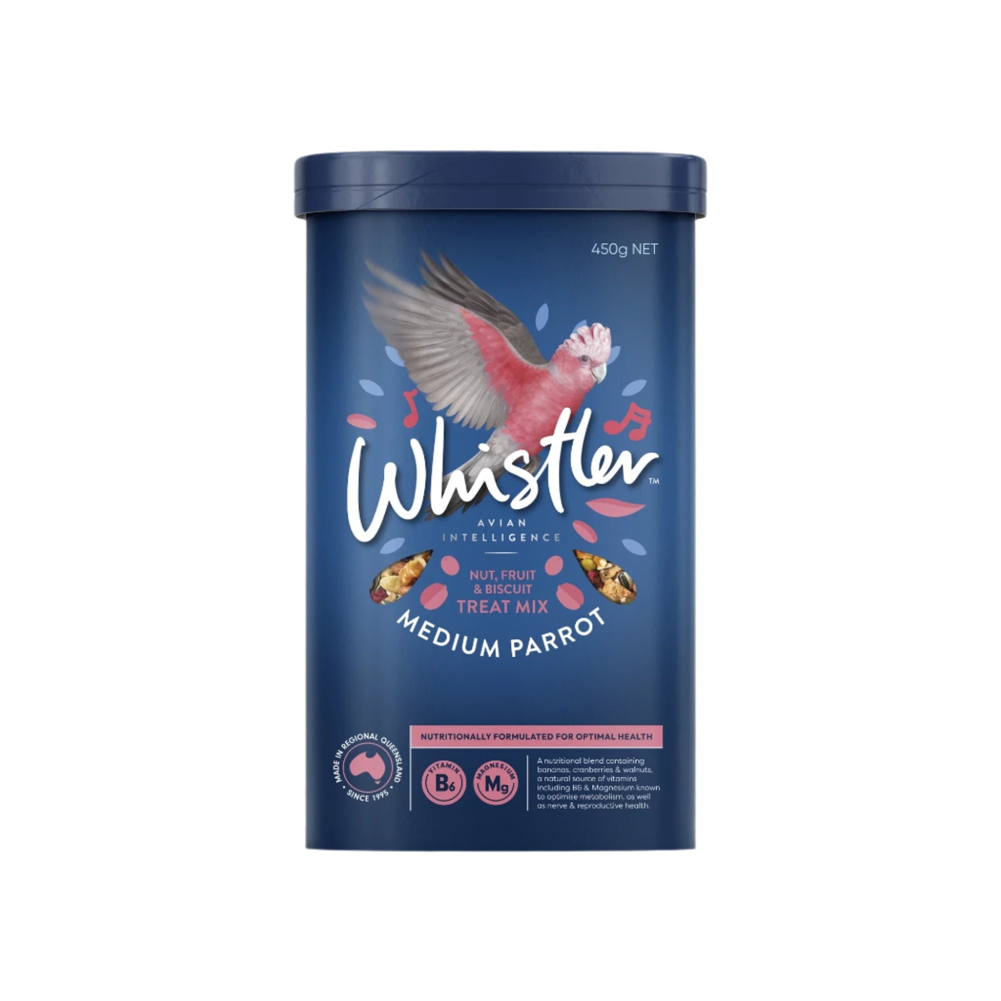 Whistler Medium Parrot Treat Mix 450g - Woonona Petfoods