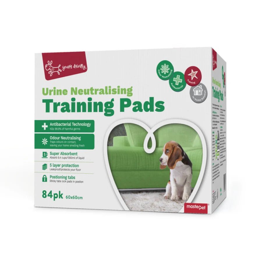 Yours Droolly Training Pads Urine Neutralising 84 Pack - Woonona Petfood & Produce