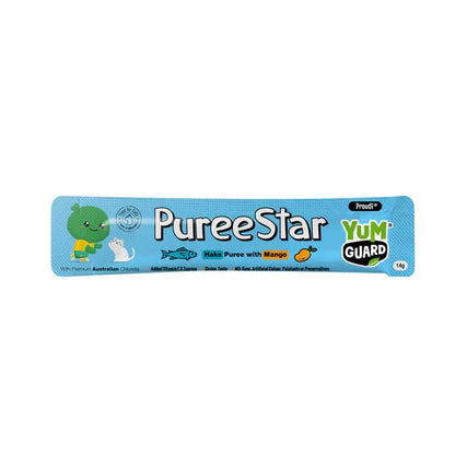 YumGuard Puree Star Hake with Apple Cat Treat 6x14g - Woonona Petfoods