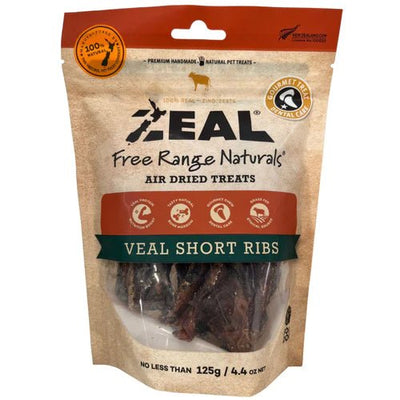Zeal Air Dried Veal Short Ribs 125g - Woonona Petfood & Produce