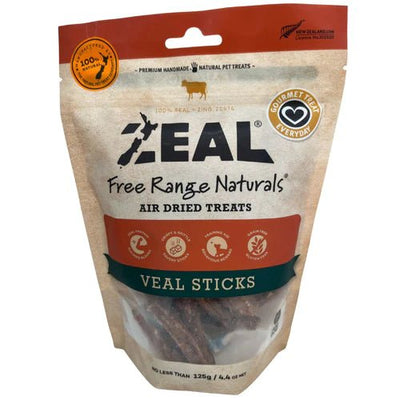 Zeal Air Dried Veal Sticks 125g - Woonona Petfood & Produce