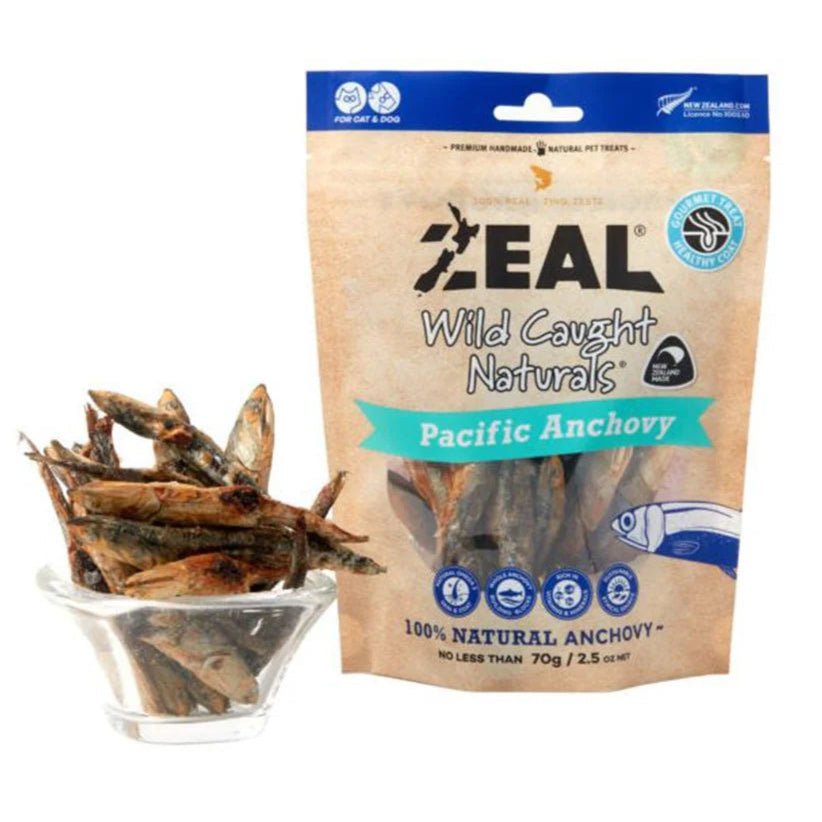 Zeal Freeze Dried Treats Pacific Anchovy 70g - Woonona Petfood & Produce