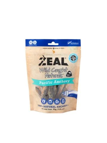 Zeal Freeze Dried Treats Pacific Anchovy 70g - Woonona Petfood & Produce