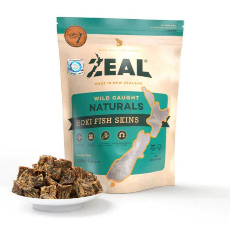 Zeal Hoki Fish Skins 125g - Woonona Petfood & Produce