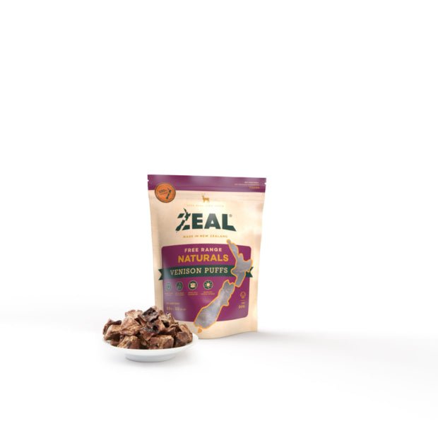 Zeal Venison Puffs 85g - Woonona Petfood & Produce