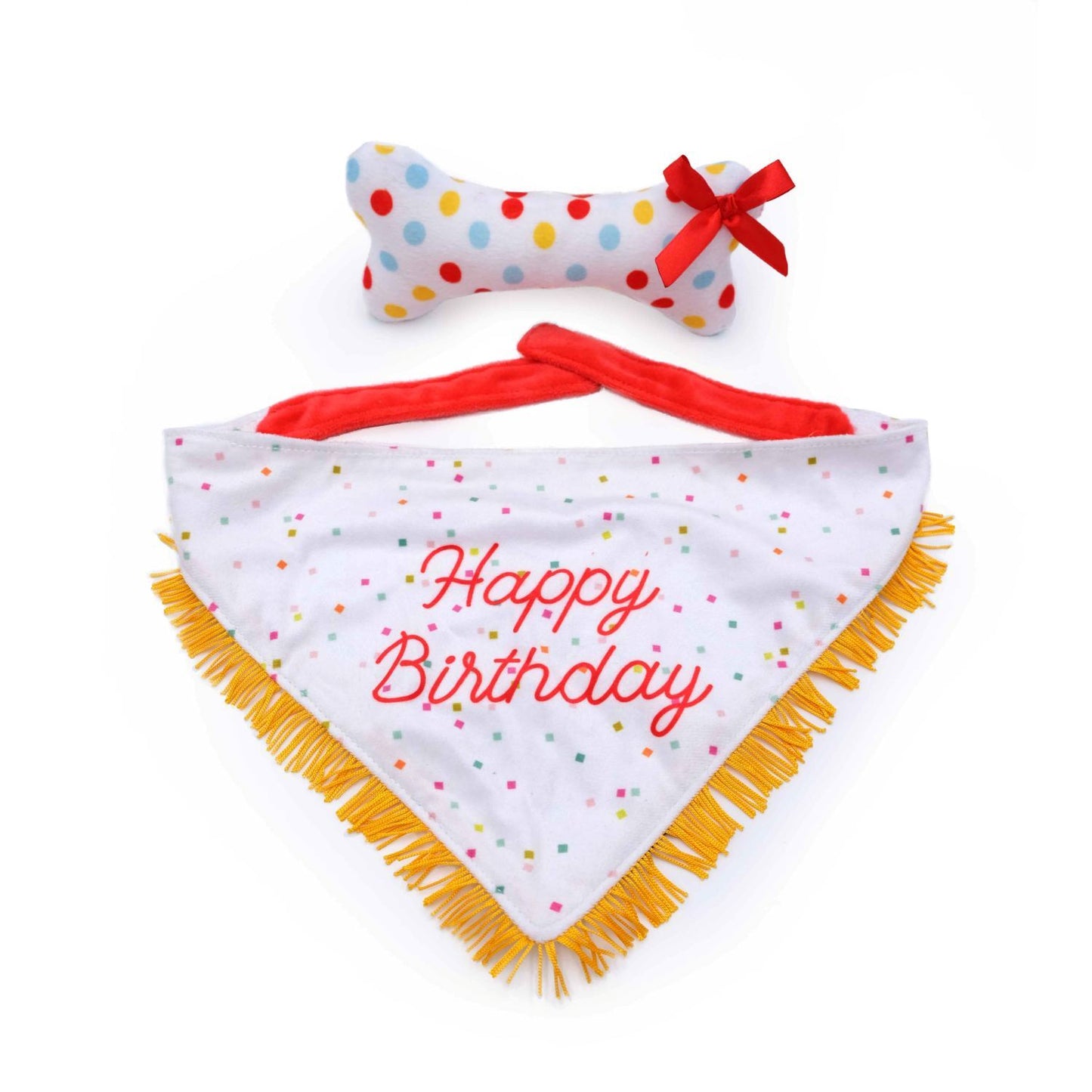 Zippy Paws Birthday Bandana and Bone 2 Pack - Woonona Petfoods
