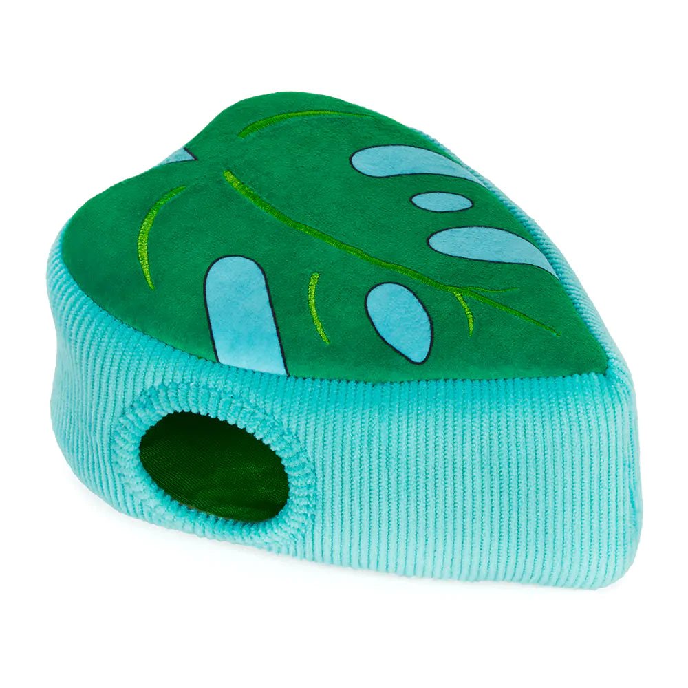 Zippy Paws Zippy Burrow Interactive Dog Toy 3 Flamingos in Monstera Leaf - Woonona Petfood & Produce