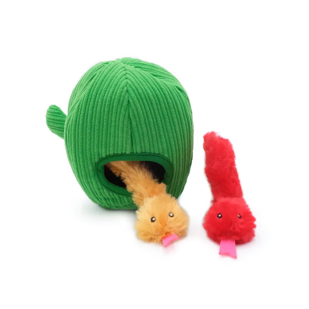 Zippy Paws Zippy Claws Burrows Cat Toy - Snakes in Cactus - Woonona Petfood & Produce