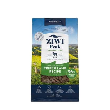 Ziwi Peak Air Dried Dry Dog Food Tripe & Lamb - Woonona Petfoods