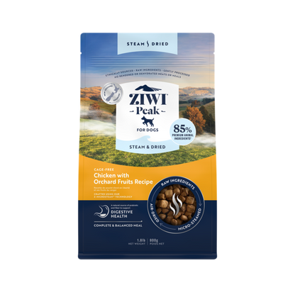Ziwi Peak Steam Dried Dog Food Chicken with Orchard Fruits