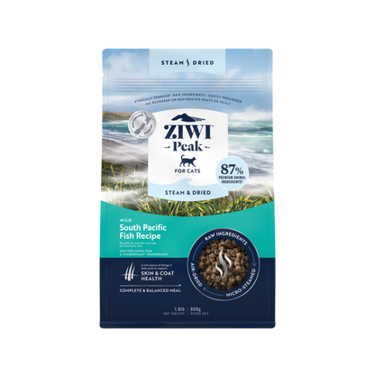 Ziwi Peak Steam Dried Cat Food South Pacific Fish