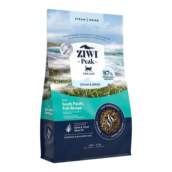 Ziwi Peak Steam Dried Cat Food South Pacific Fish - Woonona Petfood & Produce