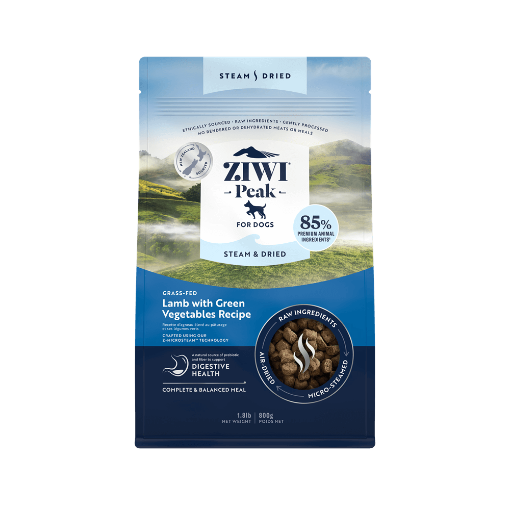 Ziwi Peak Steam Dried Dog Food Lamb and Green Vegetables - Woonona Petfoods