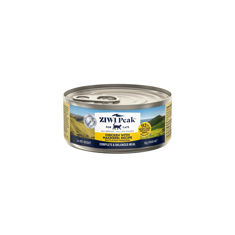 Ziwi Peak Wet Cat Food Chicken with Mackerel 185g x 12 - Woonona Petfoods