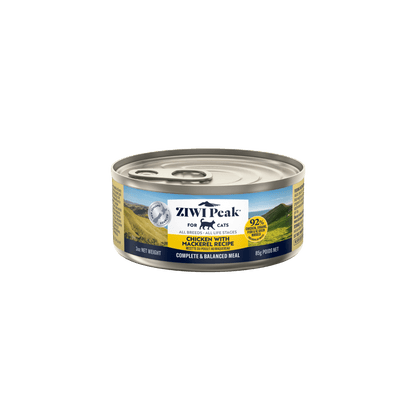 Ziwi Peak Wet Cat Food Chicken with Mackerel 185g x 12 - Woonona Petfoods