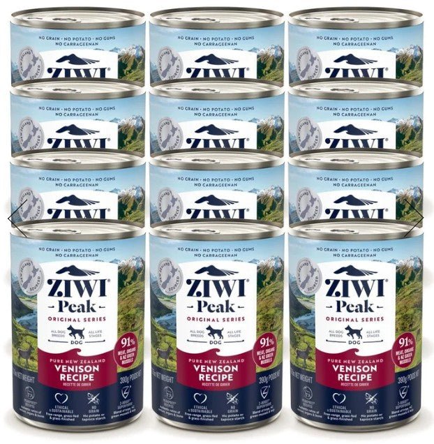 Ziwi Peak Wet Dog Food Venison Dog 12x390g - Woonona Petfoods