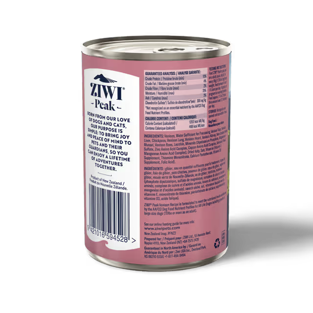 Ziwi Peak Wet Dog Food Venison Dog 390g