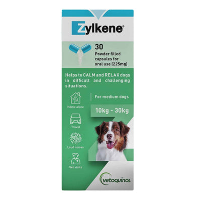 Zylkene Calming Supplement For Medium Dogs 10-30kg 30 Capsules
