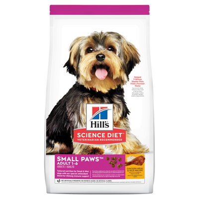 Hill's Science Diet Adult Small Paws Dry Dog Food 7.03kg