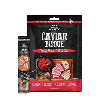 Absolute Holistic Bisque Tuna & Caviar Treat 60g - Woonona Petfood & Produce