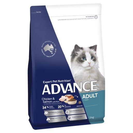 Advance Cat Adult 3kg Total Wellbeing Chicken And Salmon - Woonona Petfood & Produce
