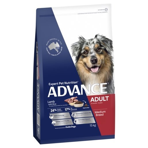 Advance Dry Dog Food Adult Lamb and Rice 1 - Woonona Petfood & Produce