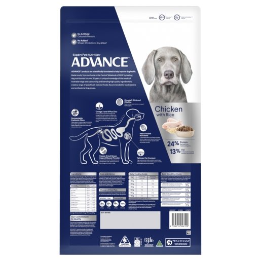 Advance Dry Dog Food Healthy Age Large Breed Chicken 15kg - Woonona Petfood & Produce