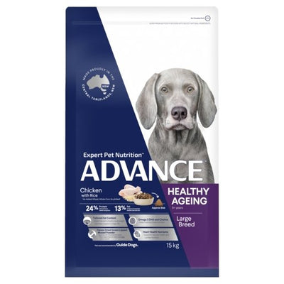 Advance Dry Dog Food Healthy Age Large Breed Chicken 15kg - Woonona Petfood & Produce