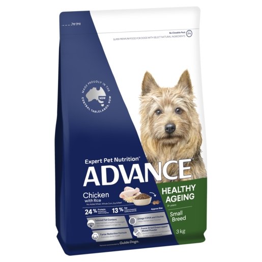 Advance Dry Dog Food Healthy Age Small Breed Chicken 3kg - Woonona Petfood & Produce