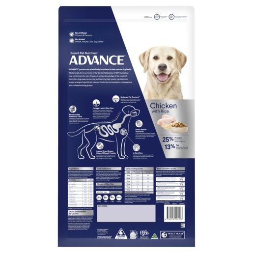 Advance Dry Dog Food Healthy Weight Large Breed 13kg - Woonona Petfood & Produce