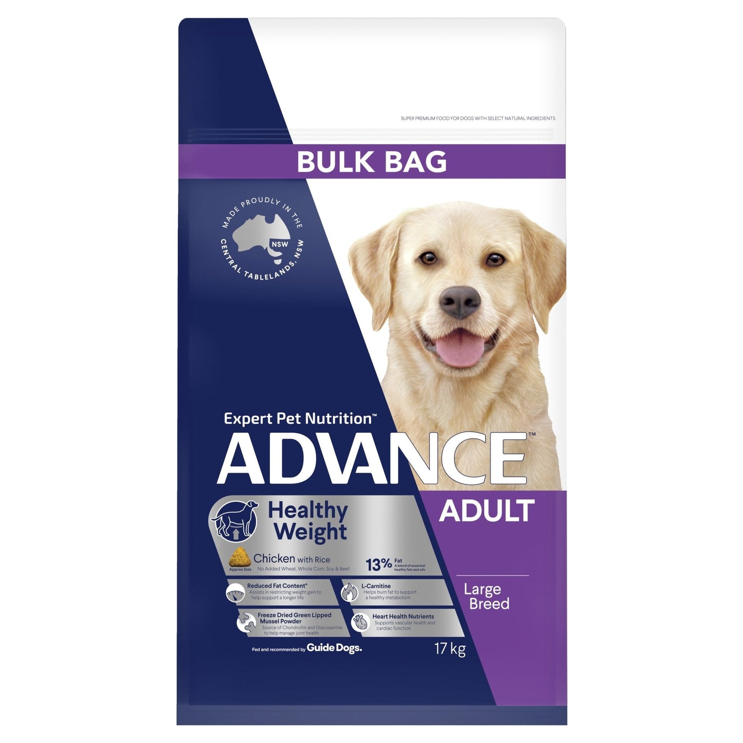 Advance Dry Dog Food Healthy Weight Large Breed - Woonona Petfood & Produce