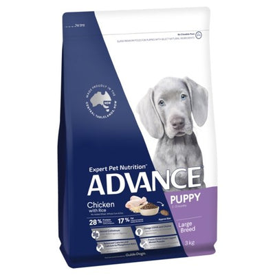 Advance Dry Dog Food Puppy Large Breed Chicken 3kg - Woonona Petfood & Produce