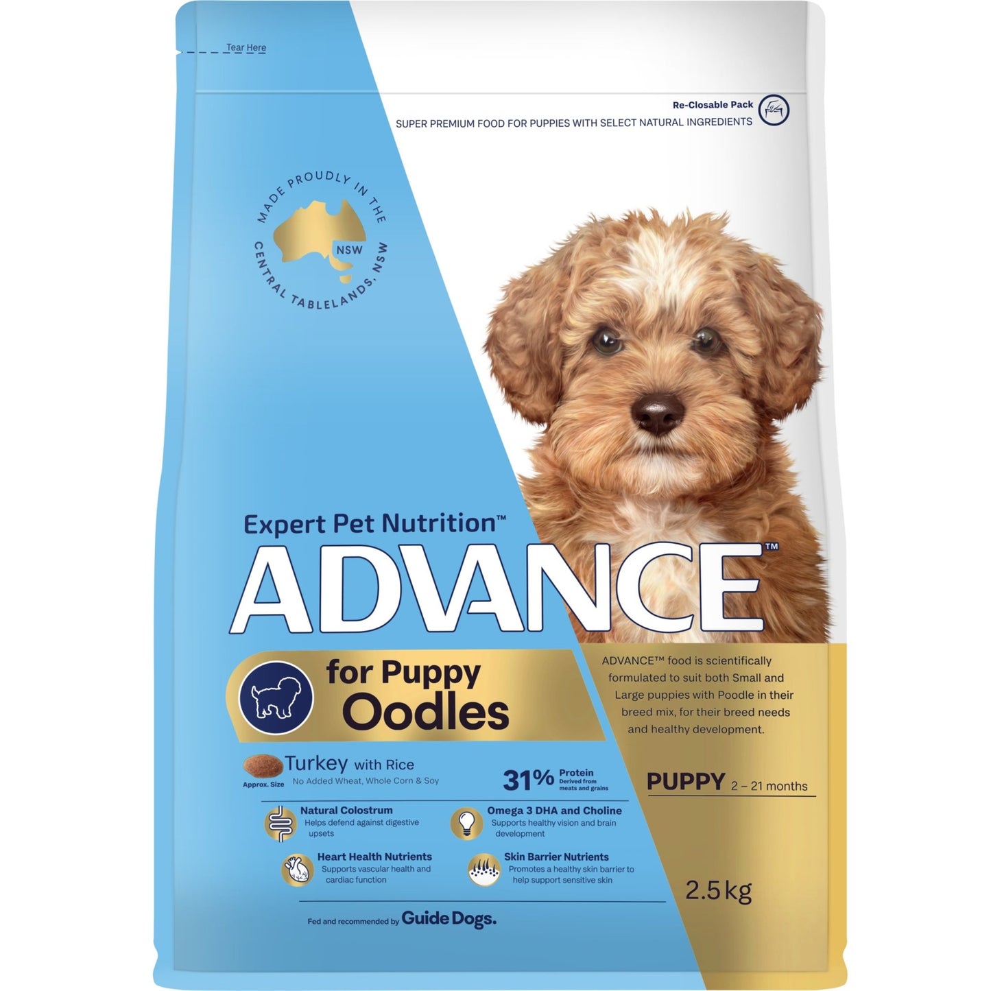 Advance Dry Dog Food Puppy Oodles Turkey and Rice - Woonona Petfood & Produce