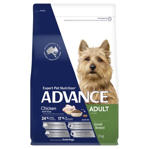 Advance Dry Dog Food Small & Toy Breed 3kg Chicken - Woonona Petfood & Produce