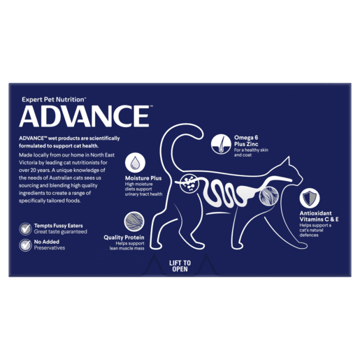 Advance Wet Cat Food Adult Chicken And Liver 7x85g - Woonona Petfood & Produce