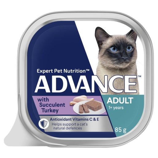 Advance Wet Cat Food Adult Turkey 85g - Woonona Petfood & Produce