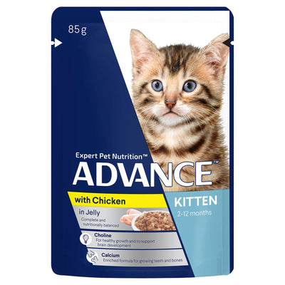 Advance Wet Cat Food Kitten Chicken 85g - Woonona Petfood & Produce