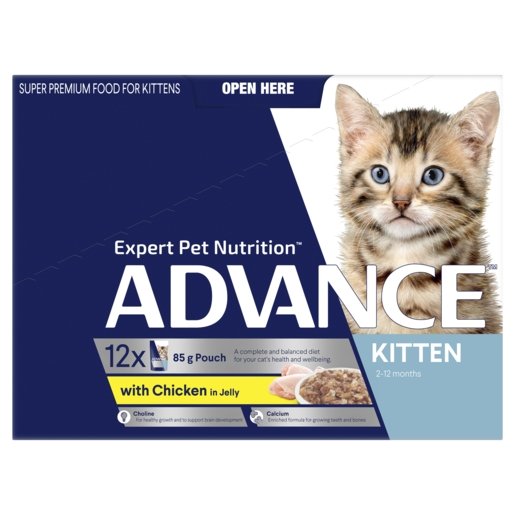 Advance Wet Cat Food Kitten Chicken And Jelly12x85g - Woonona Petfood & Produce