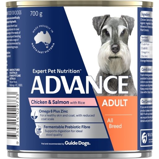 Advance Wet Dog Food Adult Chicken And Salmon 12x700g - Woonona Petfood & Produce