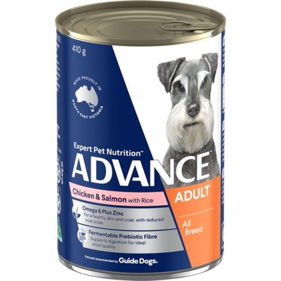 Advance Wet Dog Food Adult Chicken And Salmon 400g - Woonona Petfood & Produce
