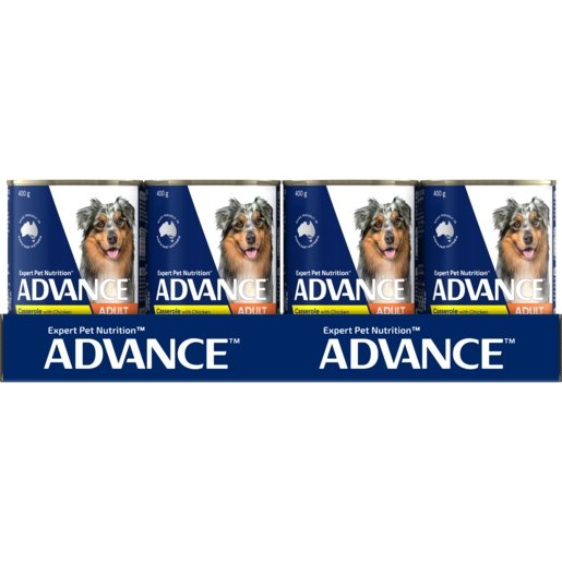 Advance Wet Dog Food Adult Chicken Casserole 12x400g - Woonona Petfood & Produce